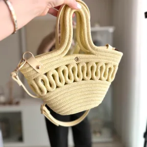 Butter Yellow Çapraz Askılı Handmade Çanta